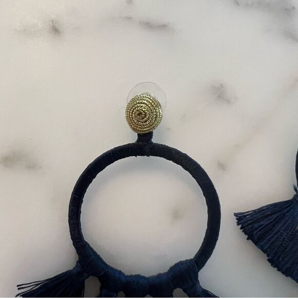 Anthropologie Navy Earrings - Picture 3 of 4